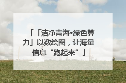 「洁净青海•绿色算力」以数绘图，让海量信息“跑起来”